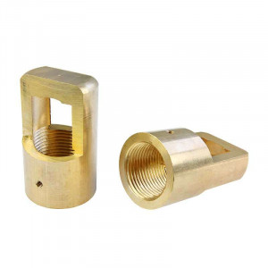 Suspension ring machined brass M26 thread smooth rough finish