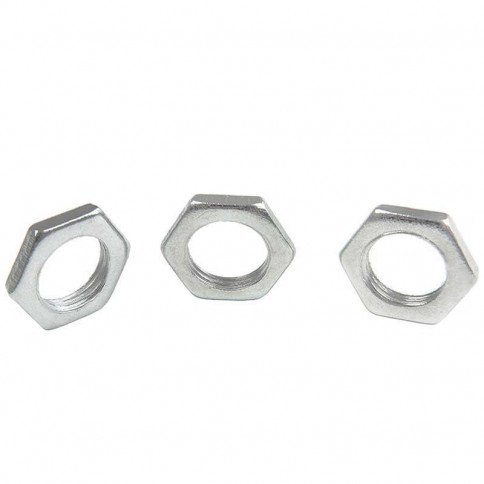 low zinc-plated nut for M10 tube, 1mm pitch, 2.2mm thick