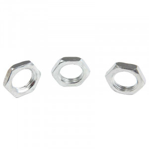 Low zinc-plated nut for M10 tube, 1mm pitch, 3mm thick