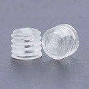 M4 transparent plastic screw, headless, length 4mm