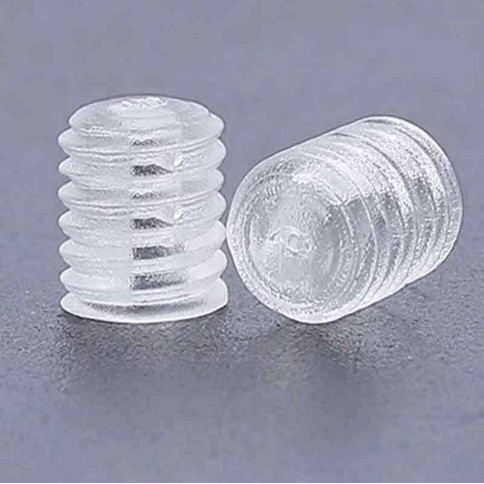 Vis en plastique transparent M4 sans tête longueur du filetage 8mm