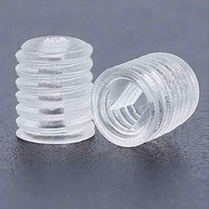 M6 transparent plastic screw, headless, length 10mm