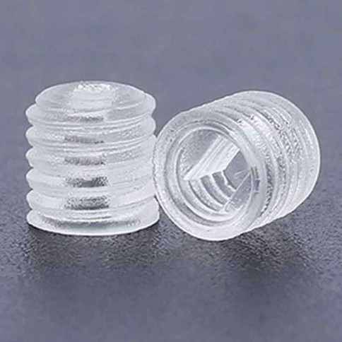 Vis en plastique transparent M6 sans tête longueur 8mm