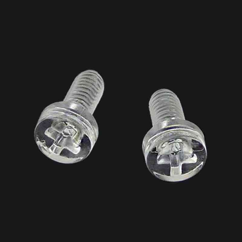 Lot De 50 Vis Cruciformes En Plastique Acrylique Transparent, M3x20mm, Uxcell