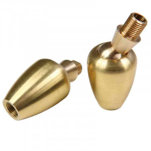 Brass sleeve Carroll brass ball joint, one joint for M10 threaded tube with 1mm pitch