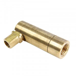 Brass sleeve Dariofallo brass ball joint, one joint for M10 threaded tube with 1mm pitch