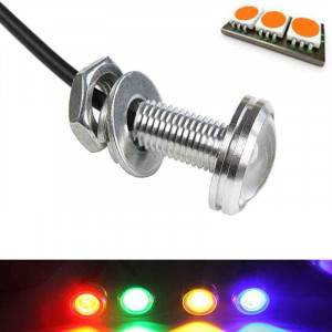 Mini orange LED spotlight in 12 volts