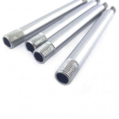 M10 threaded chrome-plated steel tube