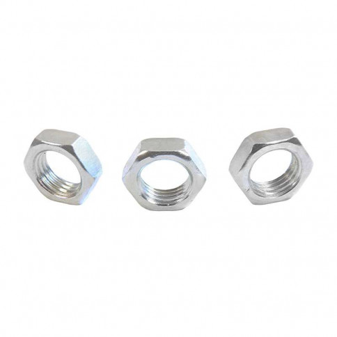 Low zinc-plated nut for M14 tube, 1.5 mm pitch, 7 mm thick