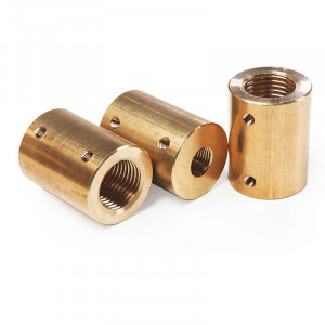 Cylindrical brass sleeve M16 to M10 reduction
