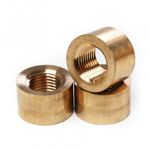 threaded brass ring for M10 tube, 16 mm diameter