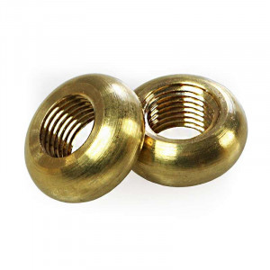 Brass ring-nut diameter 19mm for M10 threaded tube