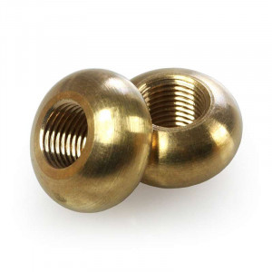 Brass ring-nut diameter 19mm for M10 threaded tube