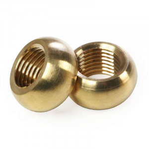 Ecrou bague laiton pour tube filetée M10 diamètre 16mm
