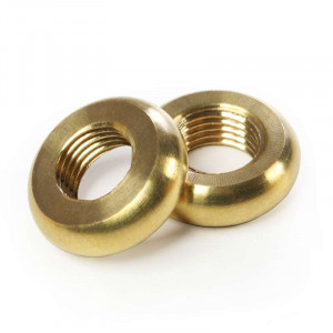 Brass ring-nut diameter 19mm for M10 threaded tube
