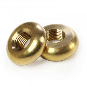 Brass ring - nut diameter 22mm for M10 threaded tube