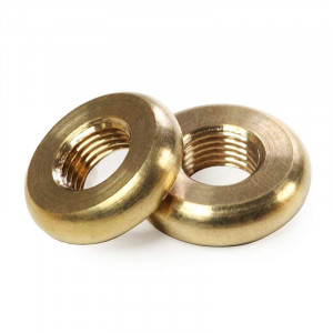 Anneau - écrou en laiton diamètre 20.5mm épaisseur 6mm
