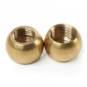 M12 to M10 brass reduction sleeve, olive type