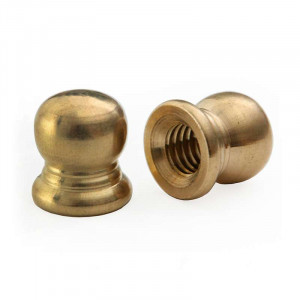 M6 threaded decorative brass ball cap nut for lighting fittings