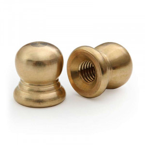 M5 threaded decorative brass ball cap nut for lighting fittings