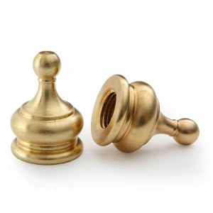 18mm diameter M10 threaded teardrop-shaped brass light fitting tip