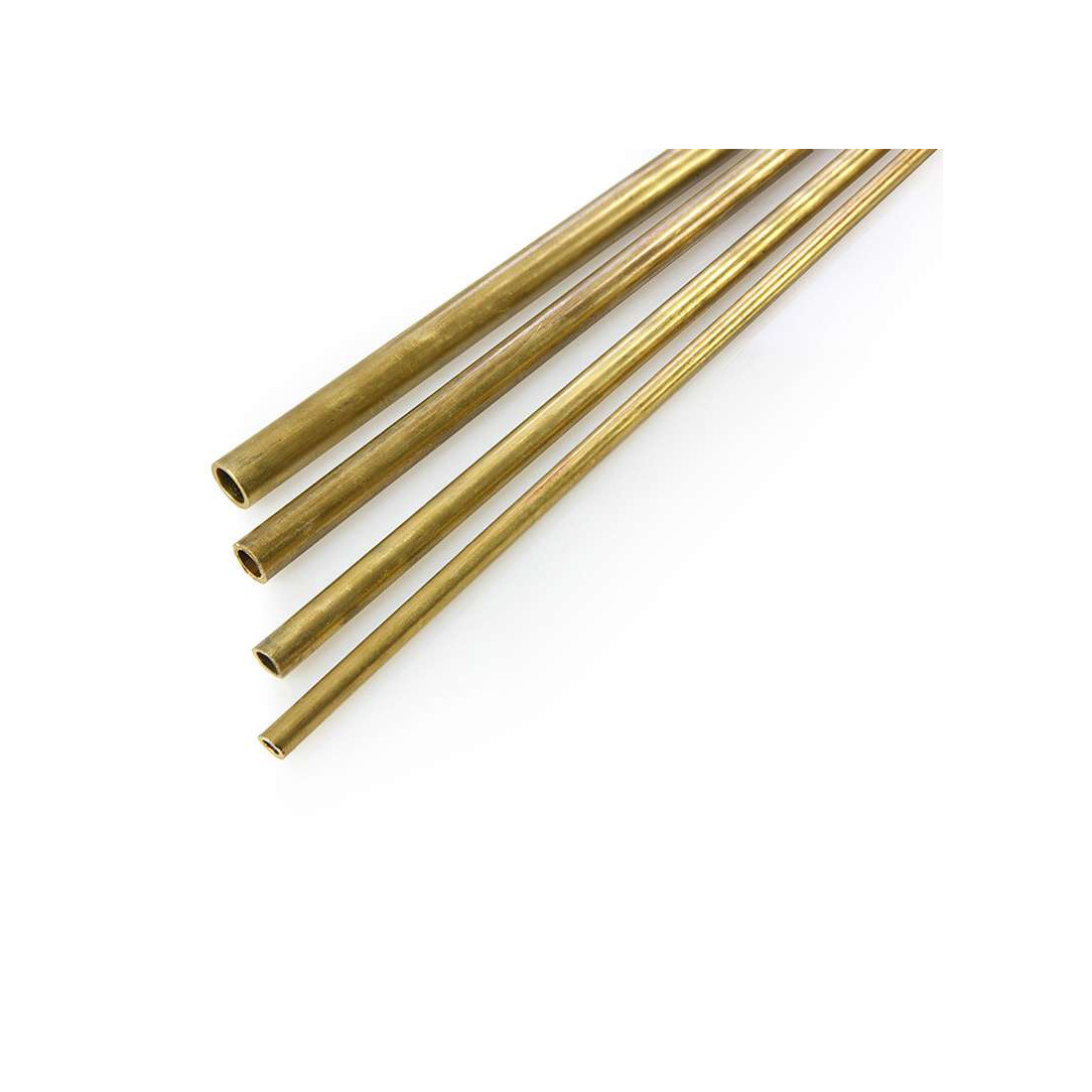 Tube En Laiton Rond - Diamètre Extérieur 10mm (1cm), Longueur 50cm - Pour Modélisme, Bricolage, Projets