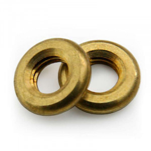 Anneau - écrou en laiton diamètre 9mm pour tube fileté M5