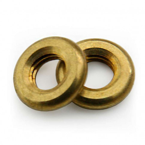 Brass ring - nut diameter 9mm for threaded tube M5