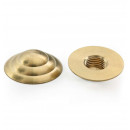 24mm diameter ringed hemispherical brass stopper