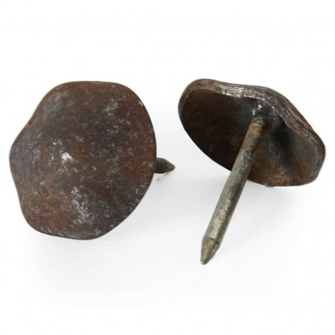 Clous à tête martelé en acier décoratifs diamètre 35mm pour l’ornement d'un meuble, porte médiéval