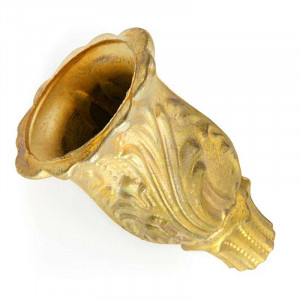 Beech leaf spool with brass cup Ø 22mm