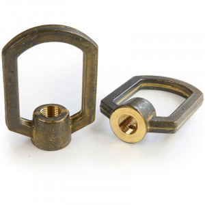 Brass suspension ring machined from solid M10 thread