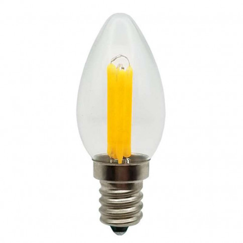 Ampoule flamme filament LED GS4 2 watt ambre culot E14