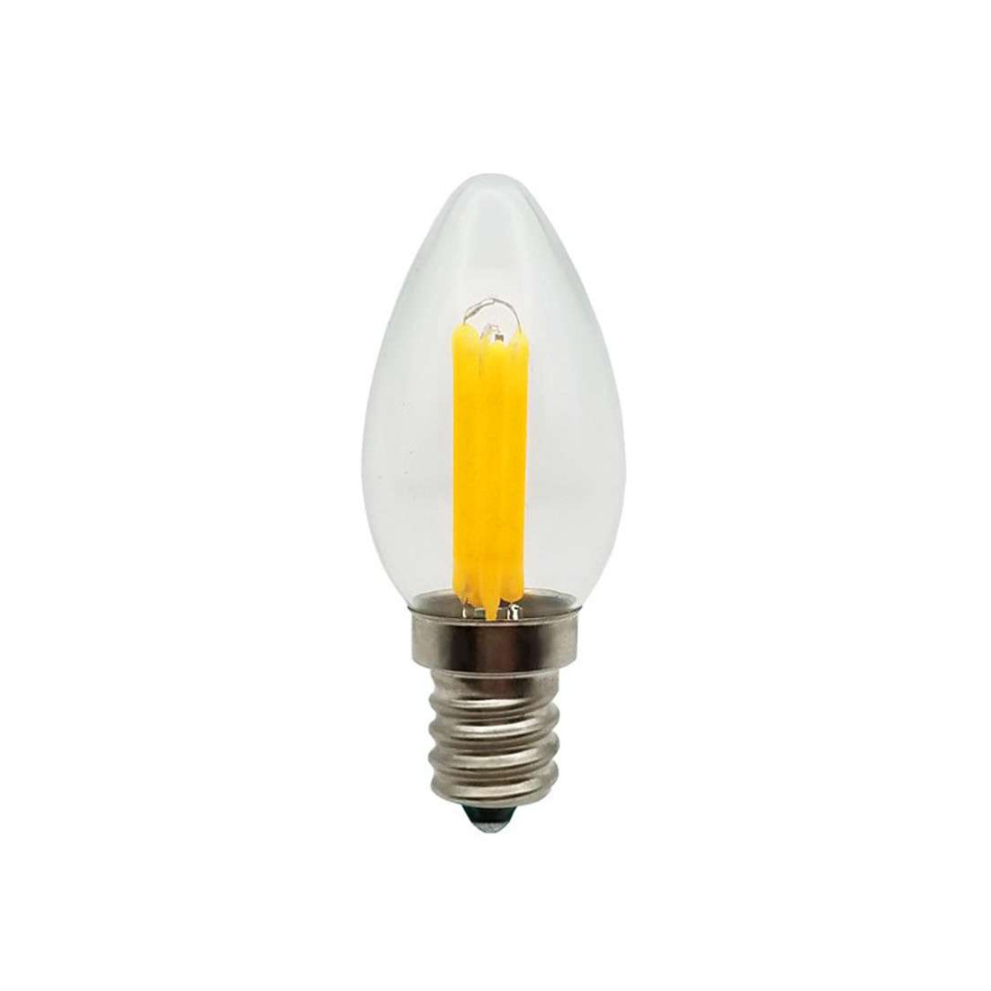 Ampoule à filament DEL, 4W/B11-E12, blanc chaud