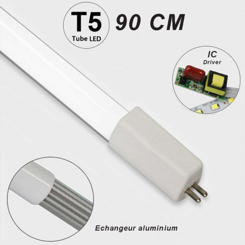 Tube LED T5 72 LED SMD 2835 longueur 900 mm