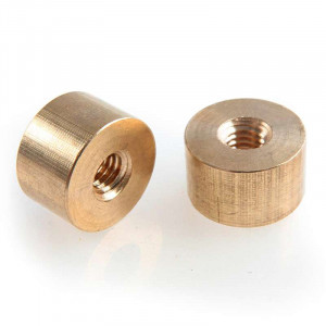 brass threaded ring for tube M6 diameter 16mm