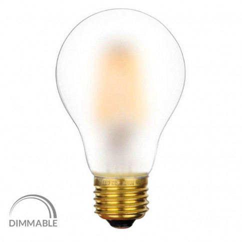 Ampoule LED sphérique 6 watts Ø A60 culot E27 - huit filaments LED 