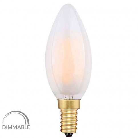 Ampoule flamme LED de 4 watts culot E14 - dimmable verre sat