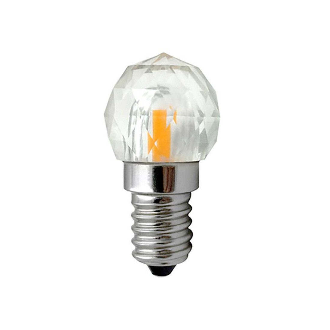 Ampoule LED Globe cristal à culot E12 puissance 1.5 watts en