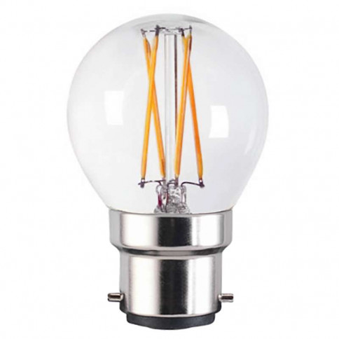 Ampoule LED globe G45 de 4 watts à culot B22 - quatre filaments dimmables -  verre polyéthylène