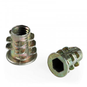 Threaded insert for M4 tube, 0.7 mm pitch