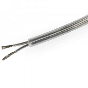 Electrical cable 2x0.75mm on transparent Teflon