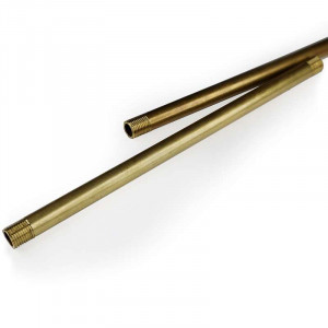 M10 brass threaded tube, 20 cm long