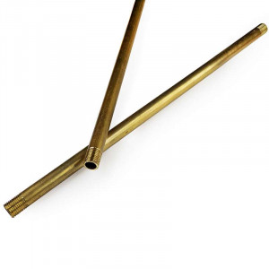 M10 brass threaded tube, 30 cm long