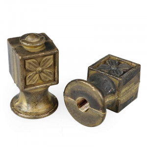 M10 brass tapped square tip