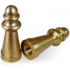 Brass luminaire point diameter 22mm length 60mm - tapped M10