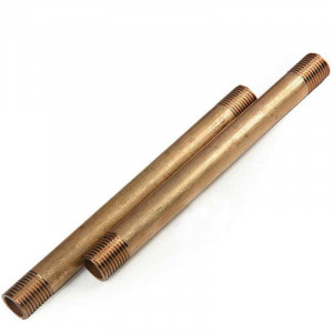 M10 brass threaded tube, 12 cm long
