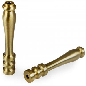M6 threaded brass column for luminaire assembly - diameter 15mm length 90mm