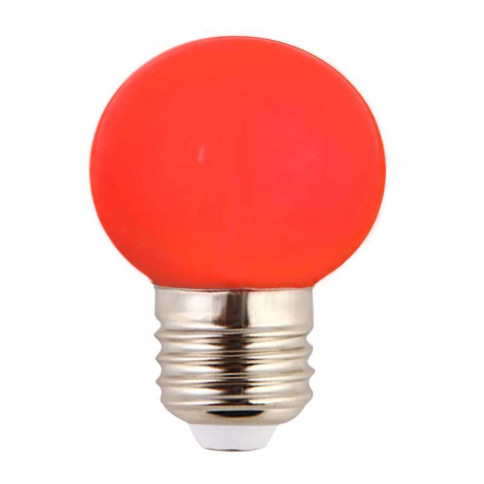 Ampoule LED sphérique G45 à culot E27 couleur d'éclairage rouge