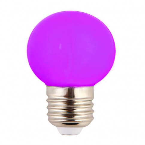 Ampoule LED sphérique G45 à culot E27 couleur d'éclairage violette